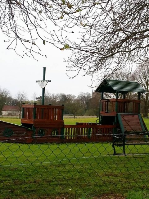 Ship-shaped climbing frame in Burnham Thorpe